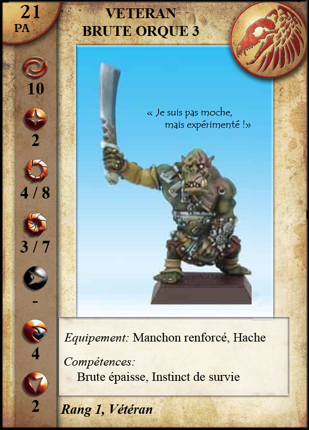 Vétéran Brute Orque 3 (Machette)